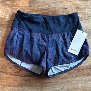 Lululemon Speed up HR short 2.5” lined sz 6 NWT
